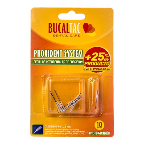 Cepillo interdental cilíndrico fino 2.5 mm (10 unidades)