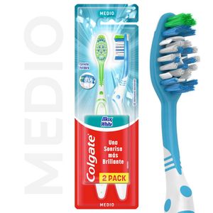 Cepillo de dientes max white medio (2 unidades)