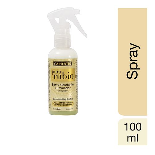 Spray hidratante iluminador línea puro rubio 100 ml
