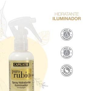 Spray hidratante iluminador línea puro rubio 100 ml