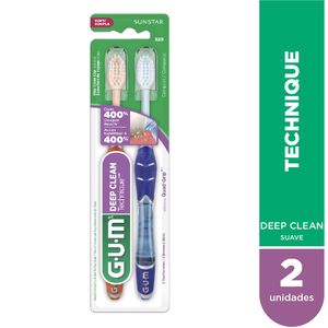 Cepillo dental technique deep clean 1524 suave 2x1