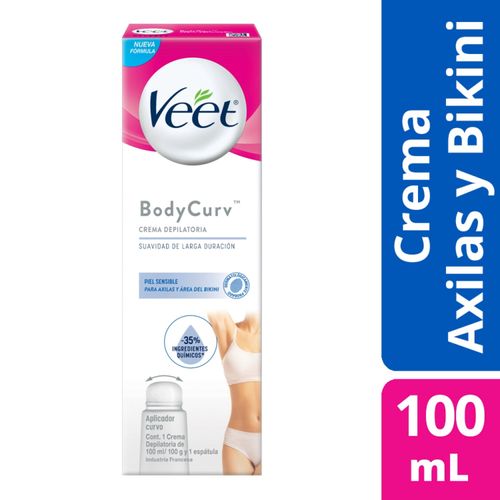 Crema depilatoria axila y area de bikini piel sensible 100 ml