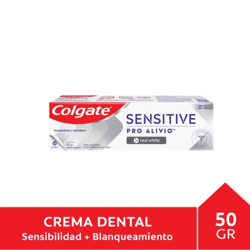 Pasta dental sensitive pro-alivio real white 50g