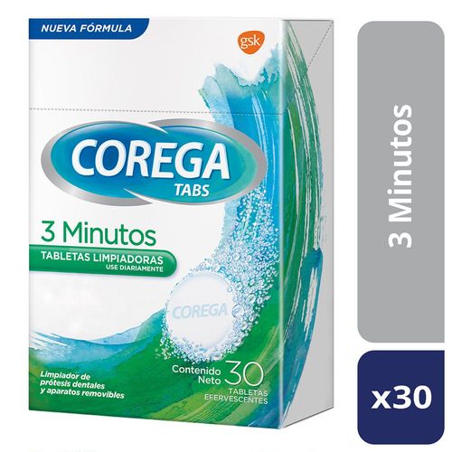 Tableta limpiadora tabs 3 min 4 en 1 (30 unidades)