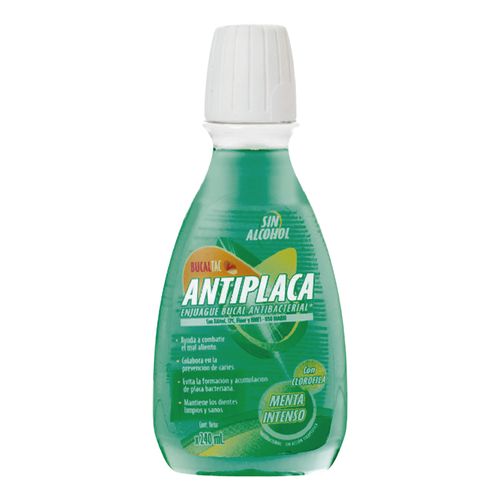 Enjuague bucal antiplaca menta 24o ml