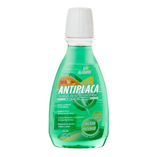 Enjuague bucal antiplaca menta 24o ml