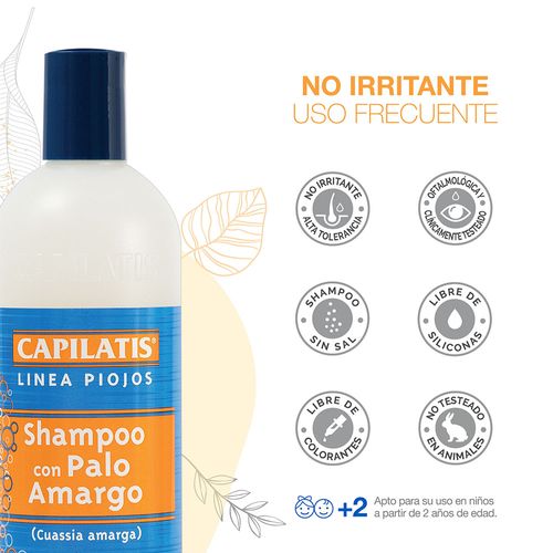 Shampoo con palo amargo línea piojos 500 ml
