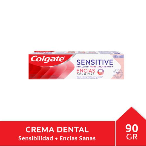 Pasta dental sensitive pro-alivio inmediato encías 90g