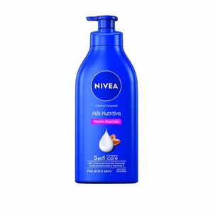 Crema corporal hidratante milk nutritiva 5 en 1 piel extra seca 625 ml