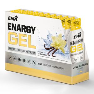 Suplemento deportivo enargy gel sabor vainilla bean (12 unidades)