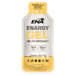 Suplemento deportivo enargy gel sabor vainilla bean (12 unidades)