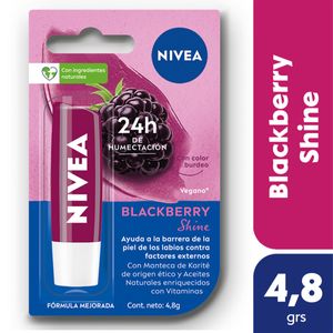 Protector labial humectante blackberry shine para todo tipo de piel 4.8 grs