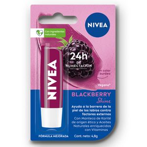 Protector labial humectante blackberry shine para todo tipo de piel 4.8 grs