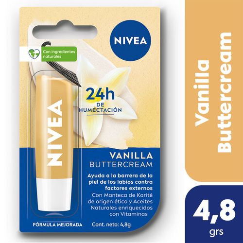 Protector labial humectante vainilla buttercream  todo tipo de piel 4.8 grs