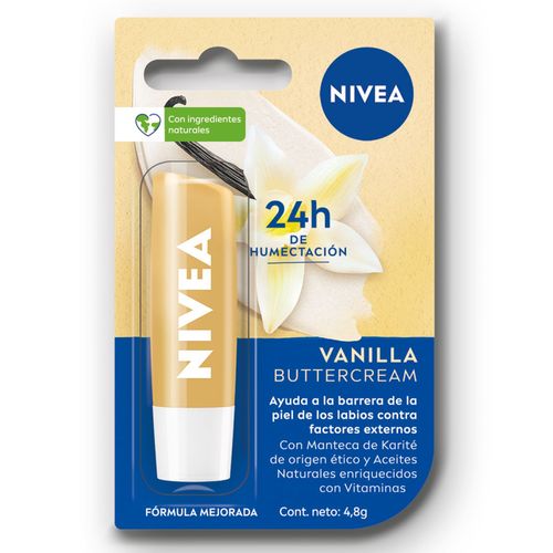 Protector labial humectante vainilla buttercream  todo tipo de piel 4.8 grs