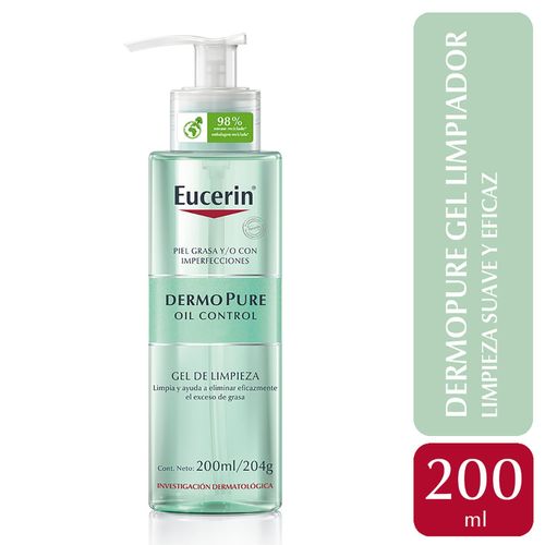 Gel limpiador diario dermopure oil control piel grasa y/o imperfecciones