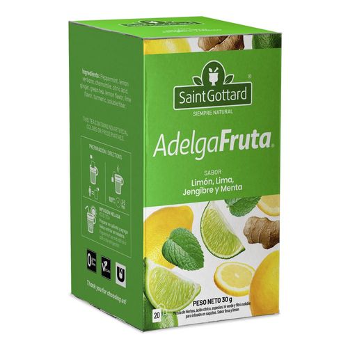 Infusión limón lima jengibre y menta (20 sobres)