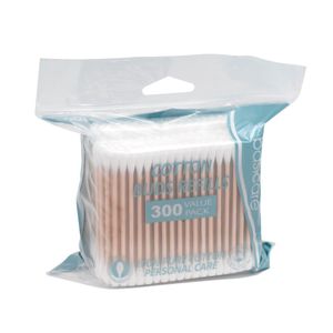 Hisopos de algodon con mango de madera (300)