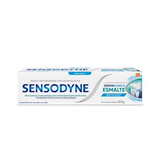 Pasta dental sensibilidad y esmalte menta fresca 100 gr
