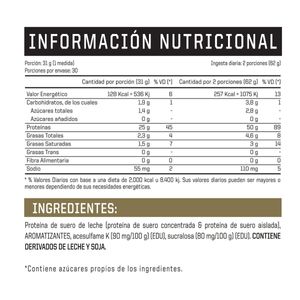 Suplemento deportivo whey protein vanilla ice cream 930 gr