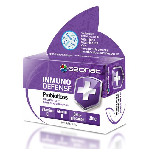 Suplemento dietario inmuno defense probiótico (30 cápsulas)