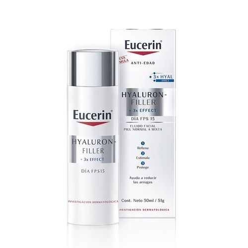 Crema antiarrugas de día hyaluron-filler + 3x effect con fps 15
