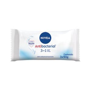 Jabón humectante antibacterial 3 en 1 90 gr (3 unidades)