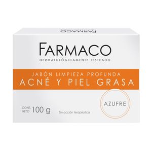 Jabón de azufre para acne y piel grasa 100 gr