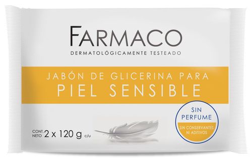 Jabón glicerina neutro para piel sensible 120 ml (2 unidades)