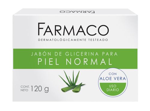 Jabón glicerina de aloe vera para piel normal
