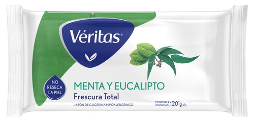 Jabón glicerina menta y eucalipto 3 unidades 120 gr