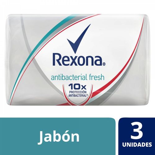 Jabón en barra antibacterial fresh 90 gr (3 unidades)