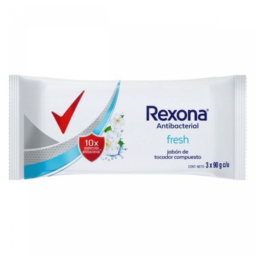 Jabón en barra antibacterial fresh 90 gr (3 unidades)
