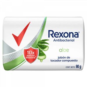 Jabón en barra antibacterial aloe 90 g
