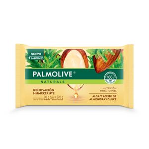 Jabón de tocador naturals alga y almendra dulce 3x90g