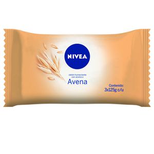 Jabón humectante avena para todo tipo de piel 125 gr (3 unidades)