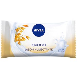 Jabón humectante avena para todo tipo de piel 125 gr (3 unidades)