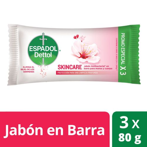 Jabón skincare 80 gr (3 unidades)