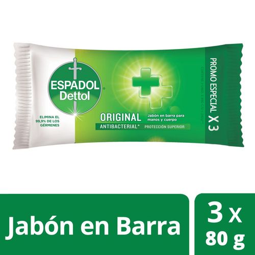 Jabón original 80 gr (3 unidades)