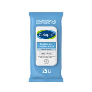 Toallitas de limpieza facial desmaquillantes (25 unidades)