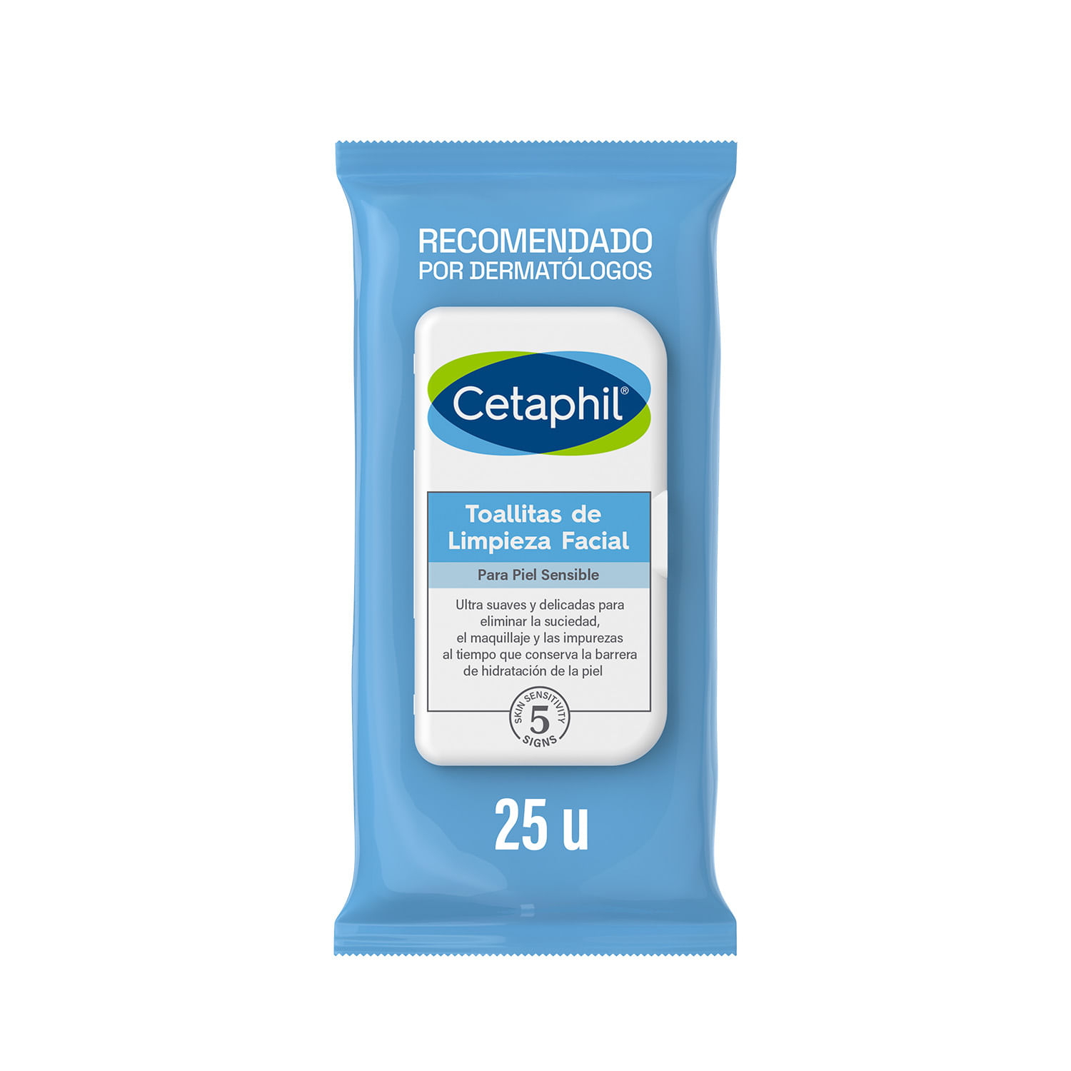 Toallitas de Limpieza Facial Cetaphil Desmaquillante x 25 un