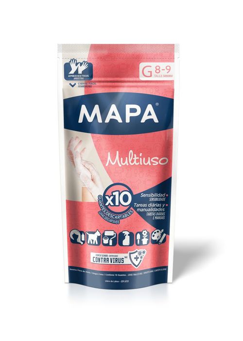 Guantes multiuso descartables L (10 unidades)
