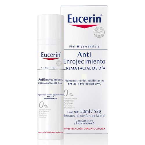 Crema de día antienrojecimiento fps25 y protección uva