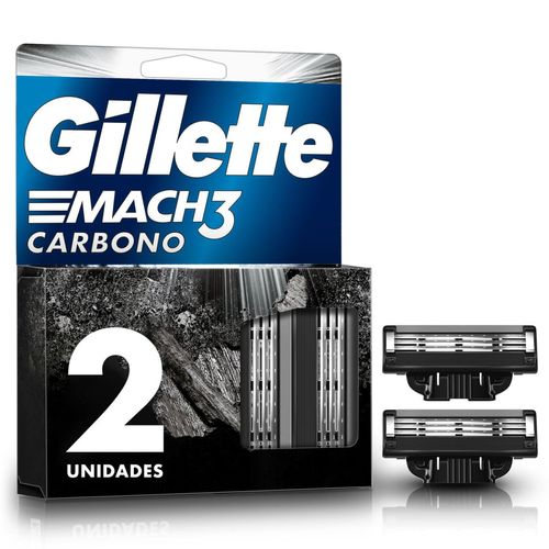 Repuesto máquina afeitar mach3 carbono (2 unidades)