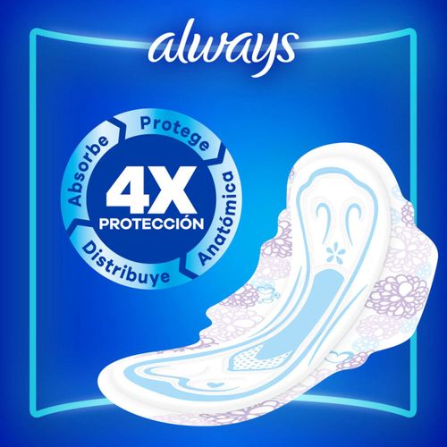 Toallas nocturnas xtra seca (8 unidades)