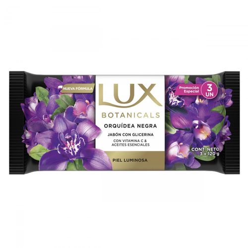 Jabón en barra orquidea negra 120 gr (3 unidades)
