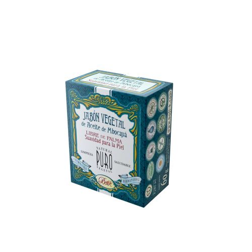 Jabón vegetal de aceite de coco de mbocayá 60 gr