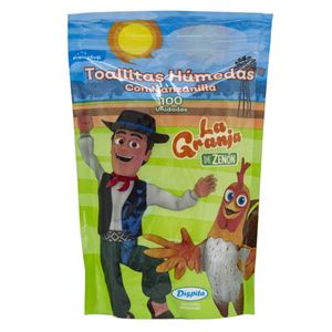 Toallas humedas la granja de zenon doypack (100 unidades)