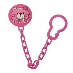 Cadena porta chupete con broche estampado