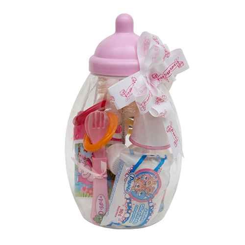 Super biberon rosa c/accesorios
